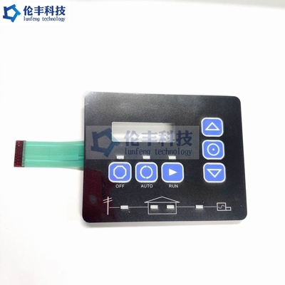 Taktil LED Membran Keypad PC PVC LED 3M468 Sakelar Membran Fleksibel Tahan Air