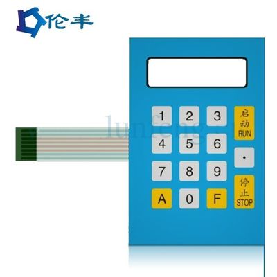 Kunci Datar Membran Tahan Air Keypad PET Metal Dome Membran Switch