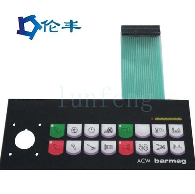 Harga yang bagus Keypad Membran Karet Tahan Air Perekat Kubah Logam Kustom 3M467 on line