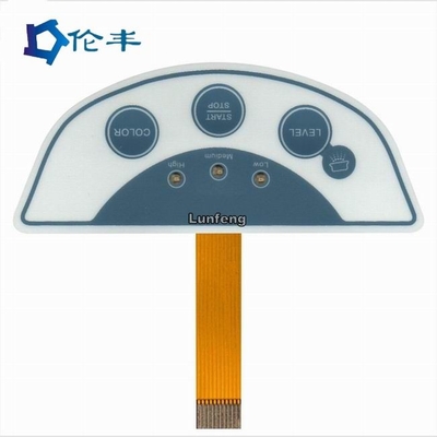 Harga yang bagus FPC Membrane Tactile Metal Dome Switch 3M 467 LED Perekat Keyboard Taktil Kustom on line