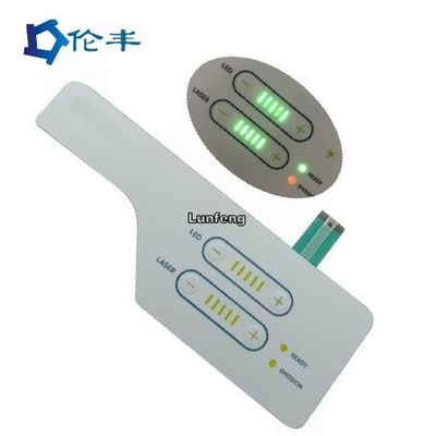 Harga yang bagus LFG Backlight Embossing Membran Switch Pad Perekat 3M468 on line