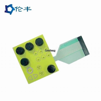 Harga yang bagus Papan Tombol Karet Silikon PCB Kustom 3M468 Permukaan Matte Papan Tombol Memrbane on line