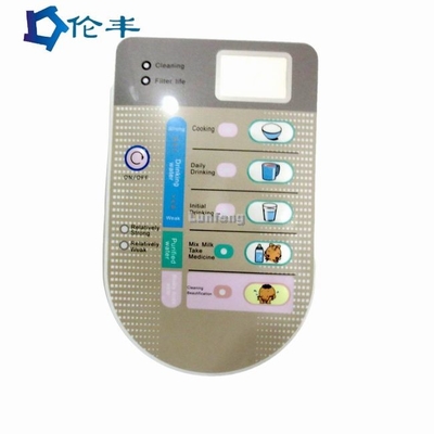 Harga yang bagus Panel Depan Grafis Overlay LED LCD Window Membran Push Button Switch on line