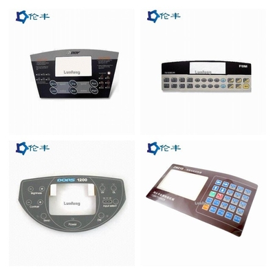 Harga yang bagus Percetakan layar sutra Membran Switch Overlay Perawatan permukaan matte on line