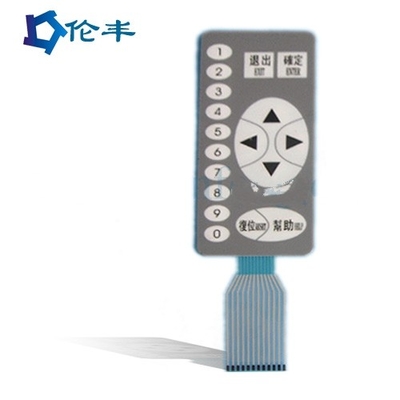 Harga yang bagus Flex Tail Tactile Switch Sistem Kontrol Keypad PMMA PE PVC Membran Switch Pad on line