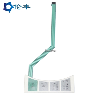 Harga yang bagus 3M468 Perekat Metal Dome Flat Membrane Switch Untuk Peralatan Jepang on line